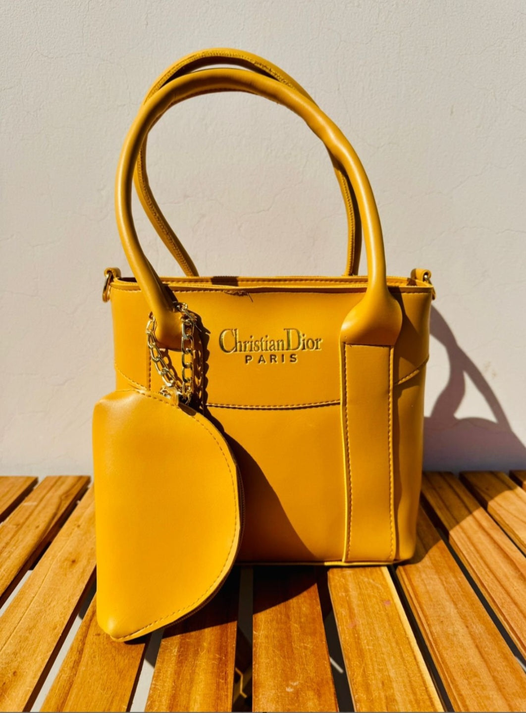 Diro COACH Ladies Bag with small Pouch (Mustard)