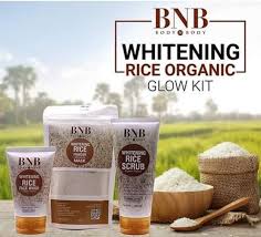 BNB Rice Extract Bright & Glow Kit ( Rice Face Wash + Rice Scrub + Rice Mask )