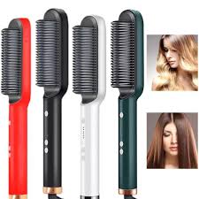 2-in-1 Hair Styling Comb Straightener Hair Brush